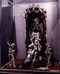 The Judgement of Solomon, made in Munich, c.1741 by Simon Troger